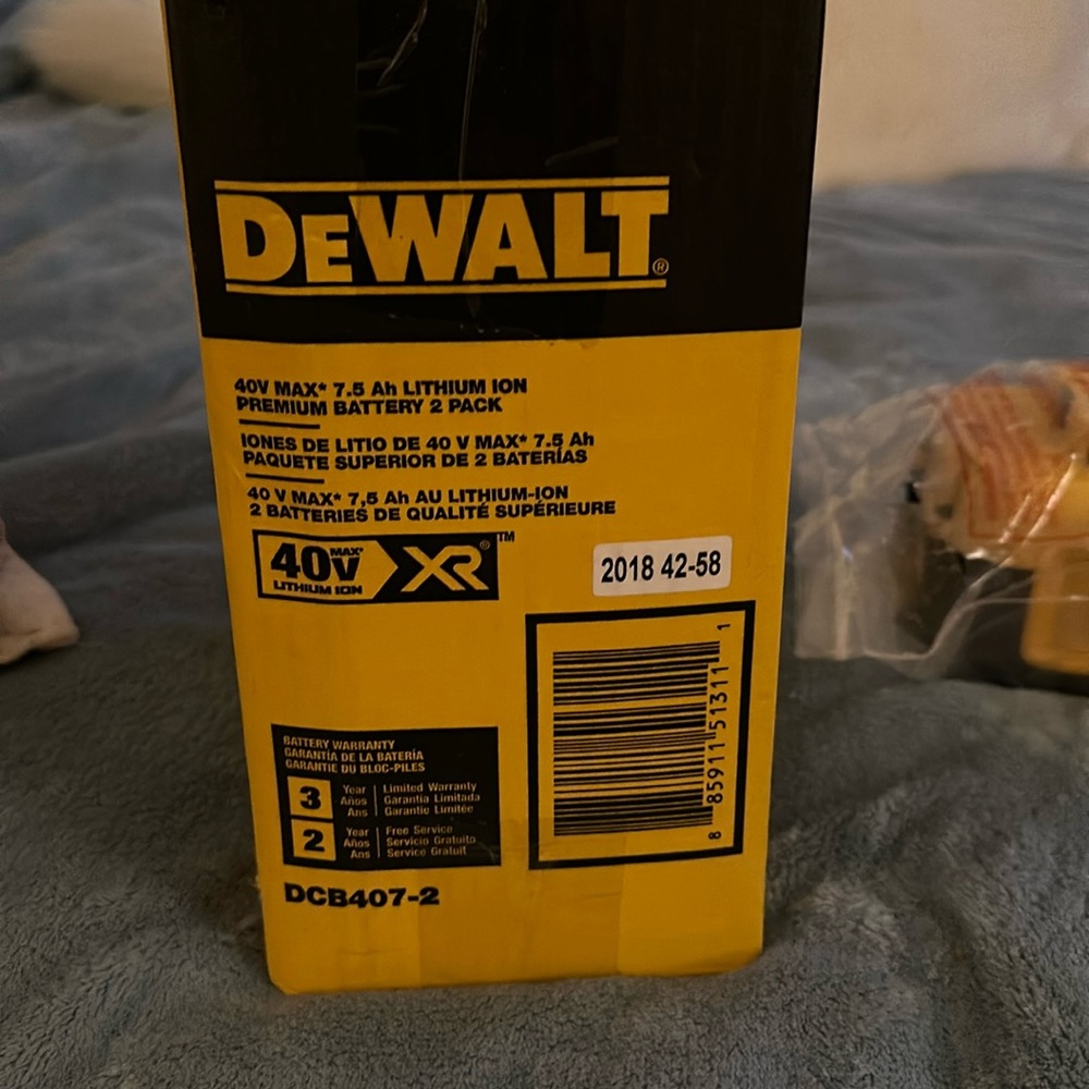 Dewalt 2 pack 7.5 Ah Lithium Ion Premium Battery 2 pack